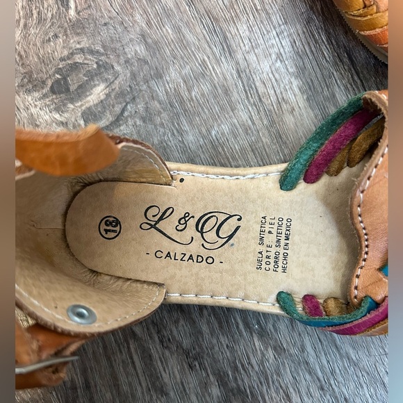 Toddler Girl Huaraches Woven Shoe Mexico size 18 (US12) - Picture 3 of 3